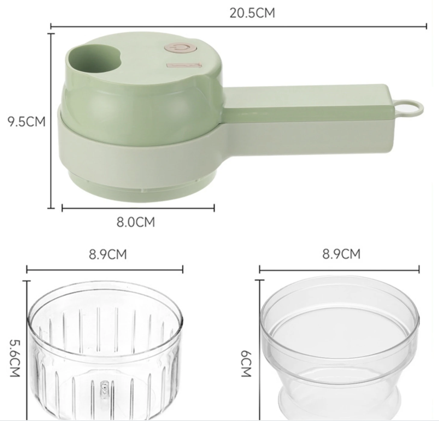 4-in-1 Electric Fruit & Vegetable Tool Set Wireless Multifunctional Garlic Masher Cabbage Cutter Meat Grinder Peel Slice Mixer