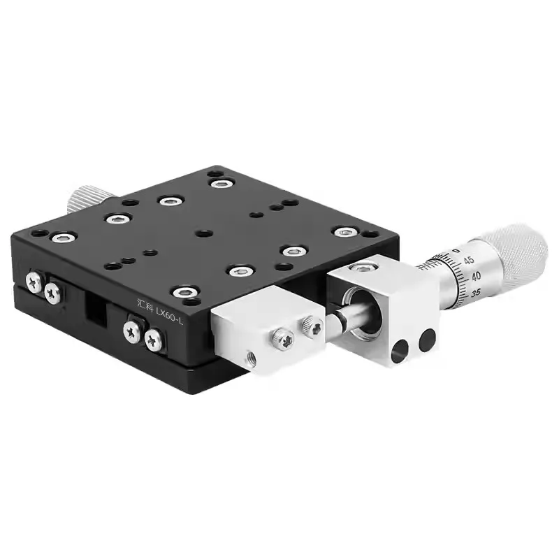 TEBAK Precision Fine X-axis Displacement Platform LX25/30/40/50/60/80/90/125 Aluminum Alloy Manual Optical Translation Stage