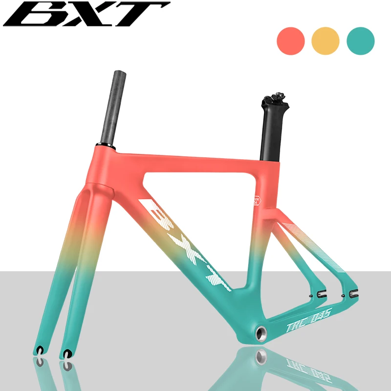 Track Bike Frameset - Full Carbon, Aero 700c Fixed Gear