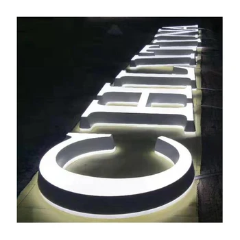 3d Acrylic Logo Custom Led Channel Letters Backlit Signs Store Outdoor Wall Advertising for Business Shop Signs