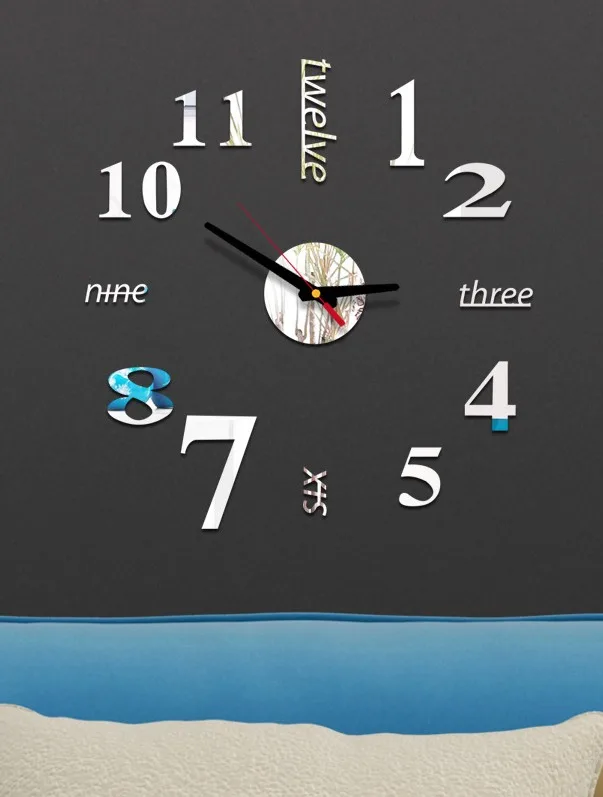 Modern Design Easy To Assemble Stickers Diy Wall Decorative Acrylic Diy