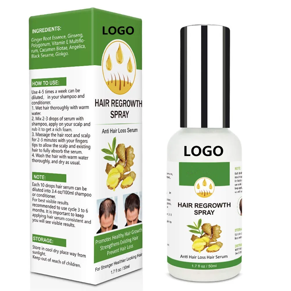 Custom Natural Repairing Anti Hair Loss Ginger Hair Growth Serum Spray Buy Natural Hair Growth Serum Growth Hair Serum Hair Serum Spray Product On Alibaba Com