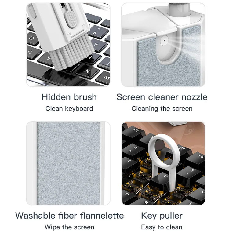 7in1 Cleaning Kit - Efficiently Clean Earbuds & Screens