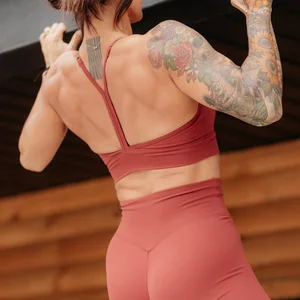 2026 Ladies Reversible Sports Bra Gym Yoga Workout Custom Crop Tops Fitness Quick Dry Plus Size for Gym Yoga Workout