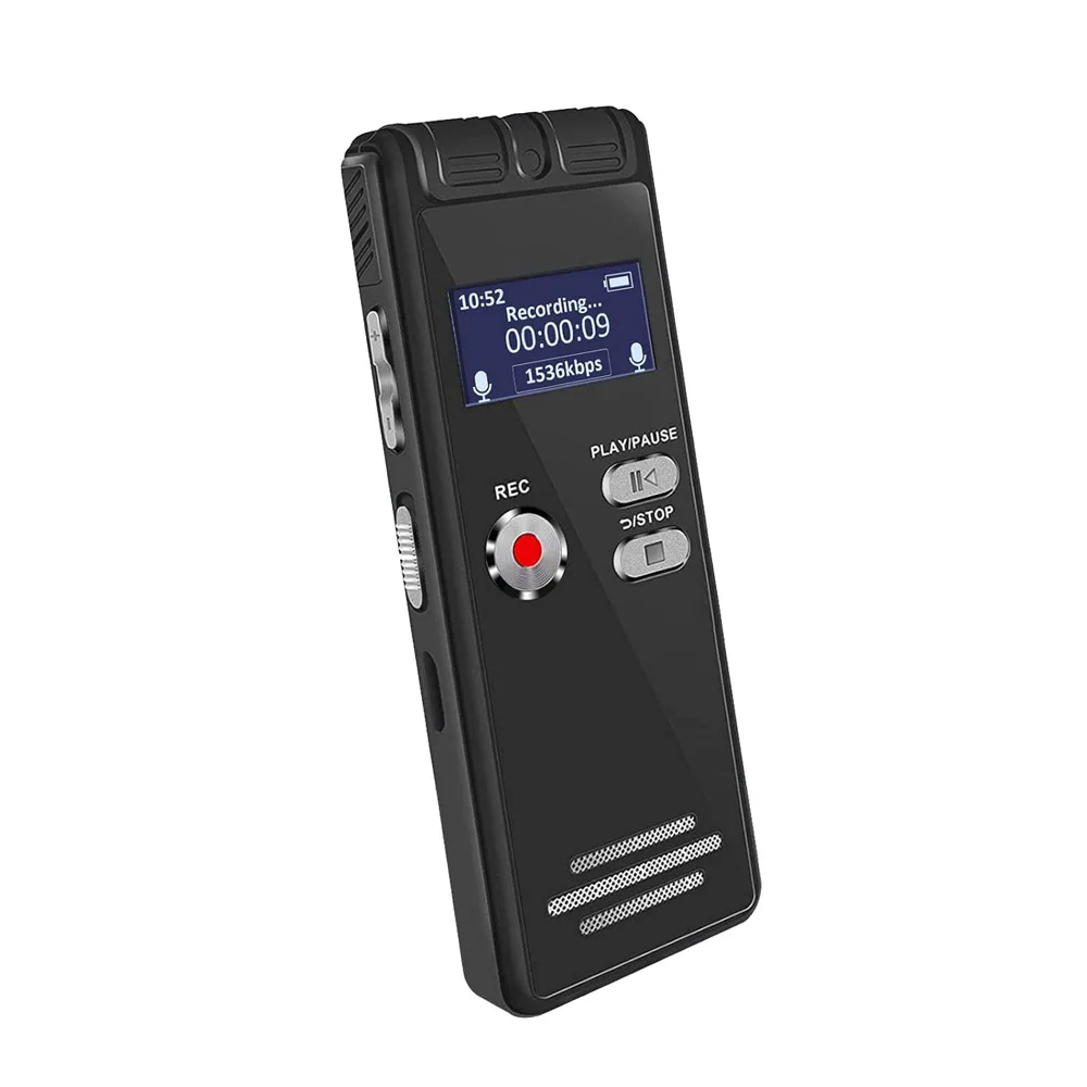 HD Noise Reduction  Audio  Format  MP3 /WAV   Music  Playback   Large Memory  Voice Recorder   Dictaphone