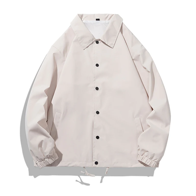 Blank es Jacket Leisure Outer Clothing Spring Windbreaker Lapel Collar Man's Jackets mens_voghion.com