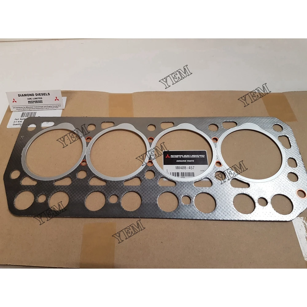 Engine Repair Kit New Cylinder Head Gasket MM408457 for Mitsubishi K4E Engine
