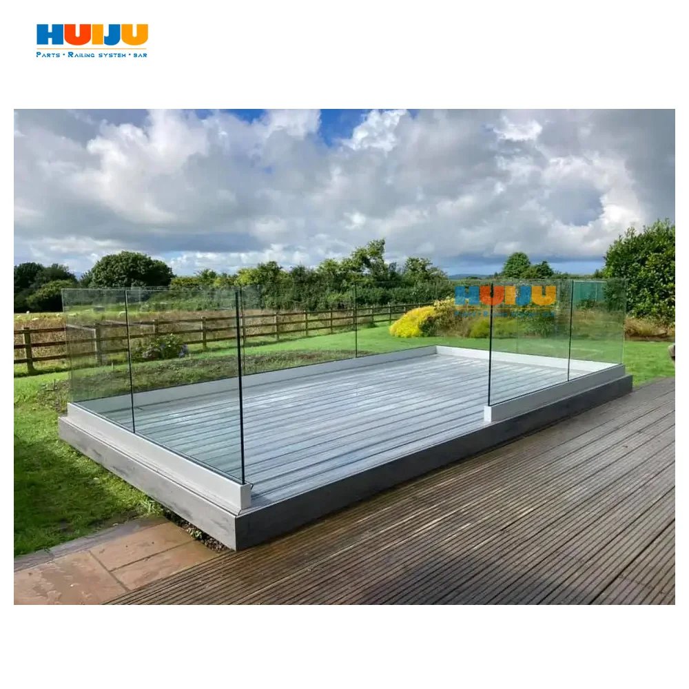 HJ Tempered Laminated Glass Aluminium U Profile Channel Stainless Steel ...