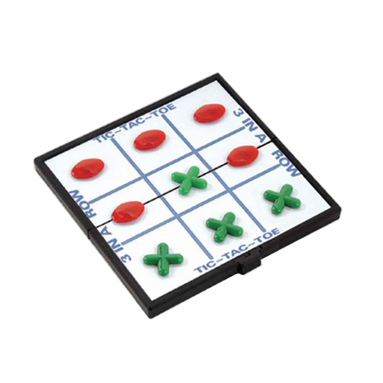 Plastic Educational Tic Tac Toe Folding Magnetic Chess Board Game - Buy ...