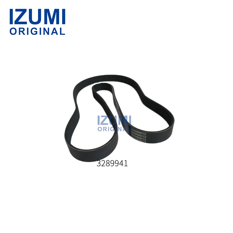 IZUMI ORIGINAL dieselonderdeel 4BT QSB4.5 QSB6.7 voor Cummins-waterpomp-aandrijfriem met V-profiel en ribbels 3289941 3955170 8PK1762 5256751