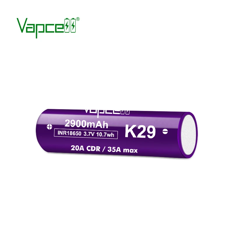 Vapcell Inr18650 2900mah 20A K29 - High Capacity Li-Ion Battery Vapcell Inr18650 2900mah 20A K29 - High Capacity Li-Ion Battery