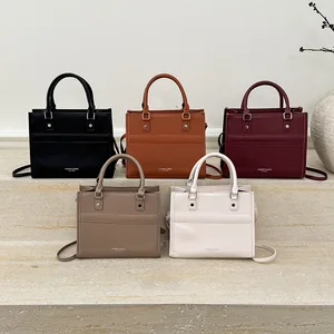 Fashion Handbag 2026 New Solid Color Texture Single Shoulder Crossbody Bag square Messenger Bag