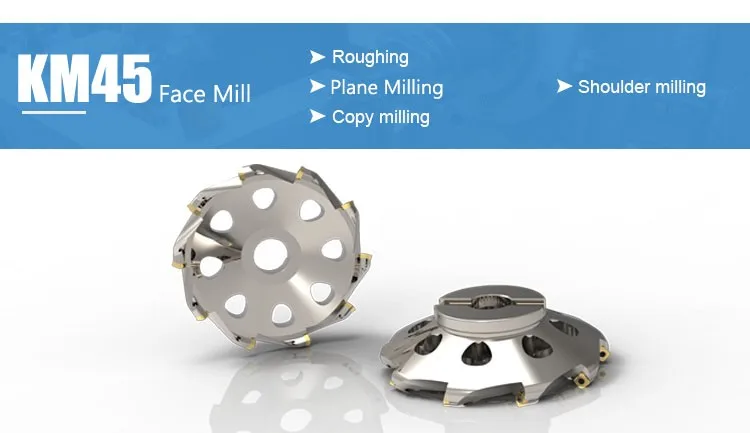 63mm CNC Face End Mill Cutter Kit - 4 Flute Indexable Shell Cutter With R8 Arbor & 10 Carbide Inserts