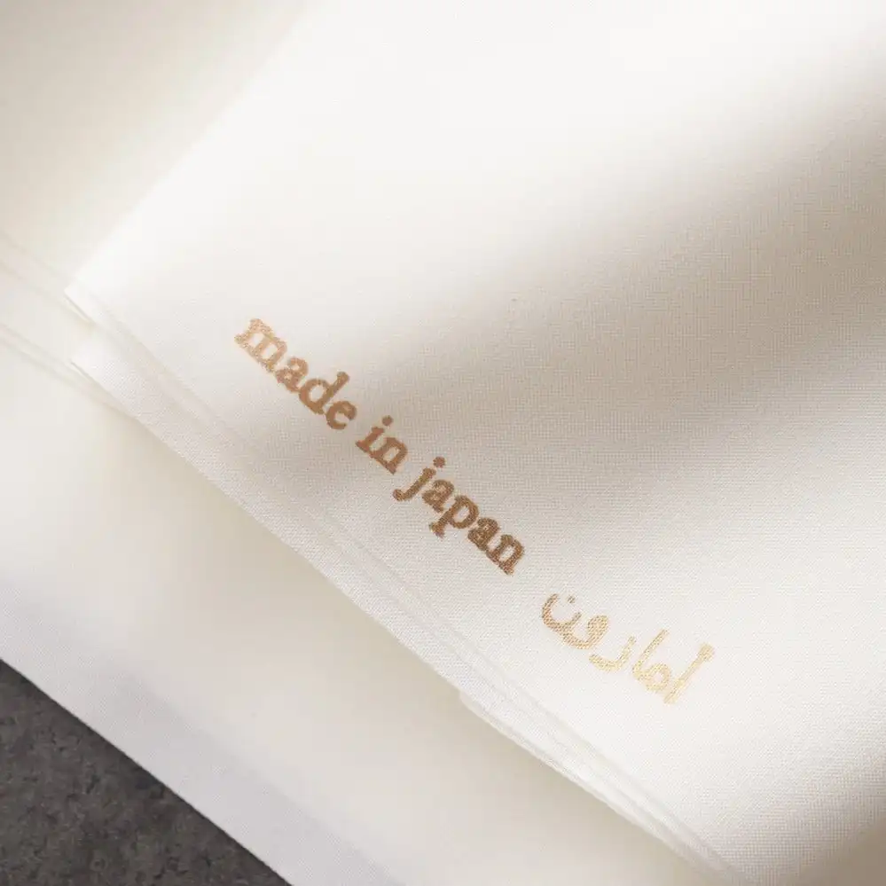 Korean 100%Filament  Spun Polyester Arab Thobe Men Muslim Saudi Men's Fabric White Japan Cheaper Factory Price