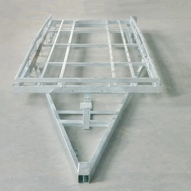 Utility Single Axle Trailer Frames Small Flatbed Trailer Frames with ...