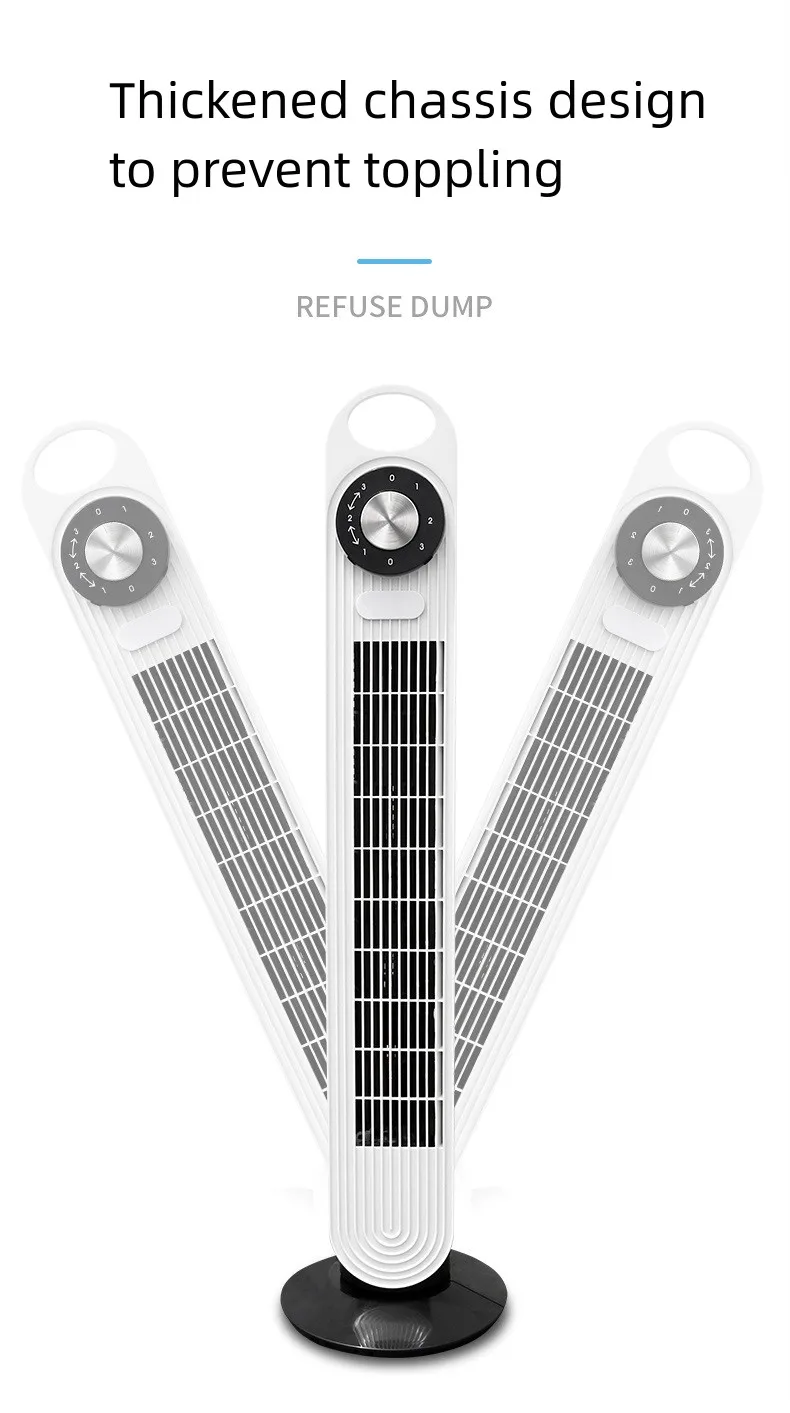 2024 Household Leafless Tower Fan Handle Vertical Floor Fan,Powerful