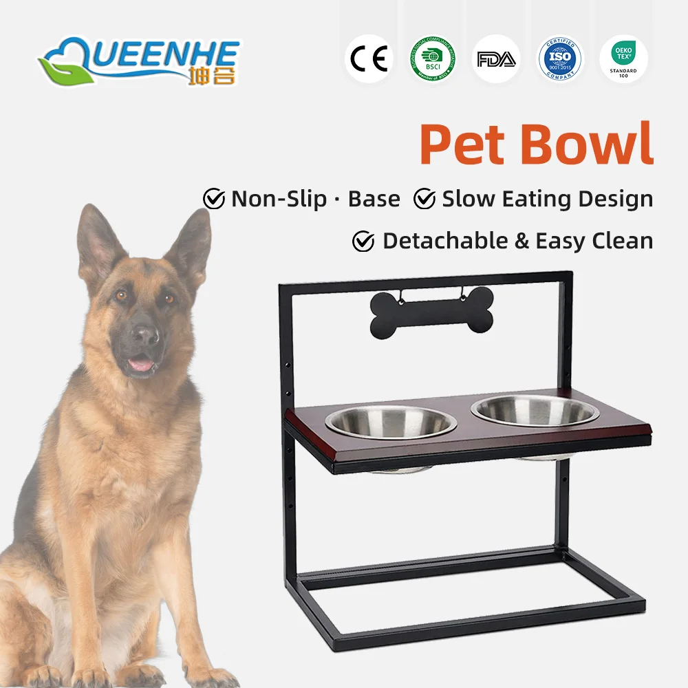 Wholesale Stainless Steel Eco-Friendly Heights Adjustable Dog Bowl Sta - product detail 1