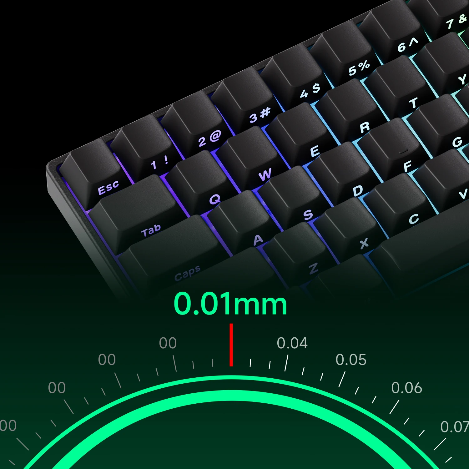 Teclado Gamer MonsGeek FUN60 Pro HE Layout 60% Tri-mode USB-C com