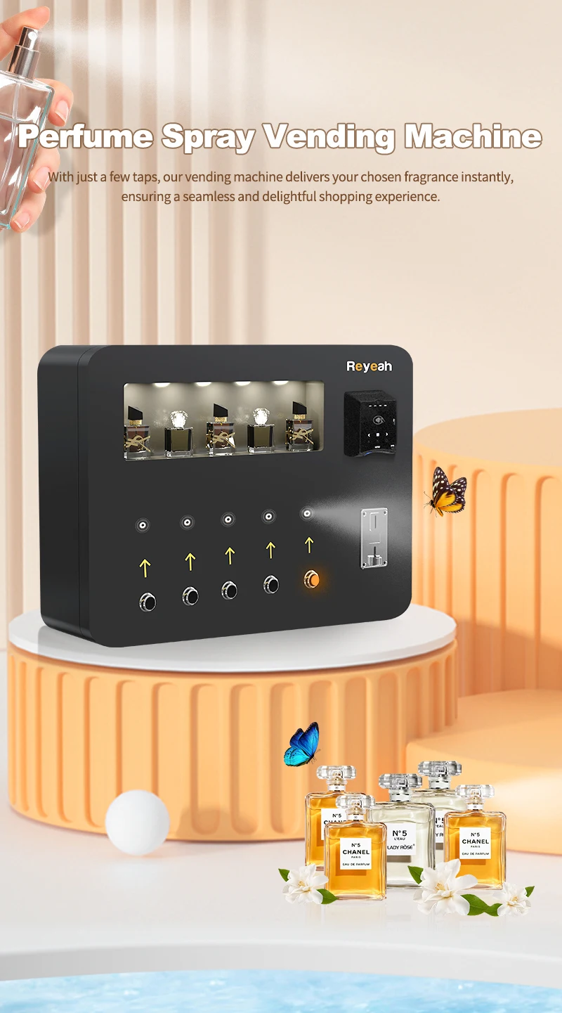 Automatic Perfume Spraying Vending Machine - 1 Year Warranty