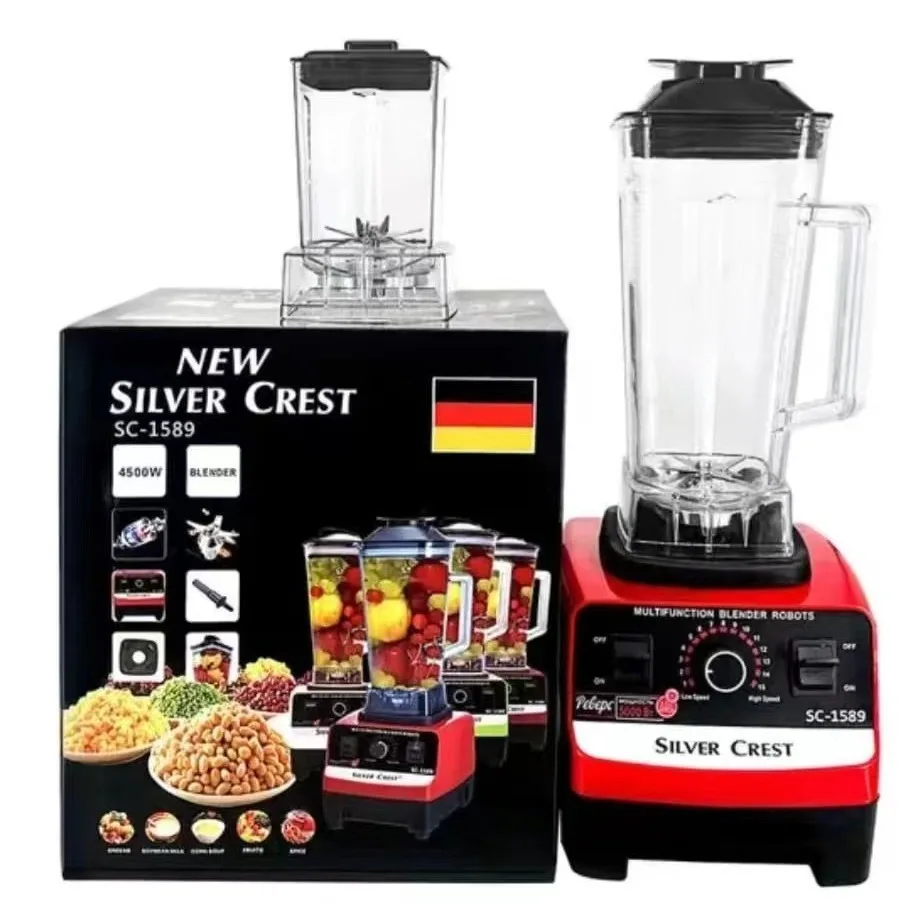 5500W Multifunction Blender for Smoothies, Ice Crush, Soup 6 Blade Stainless Steel Jar, Perfect Kitchen Assistant