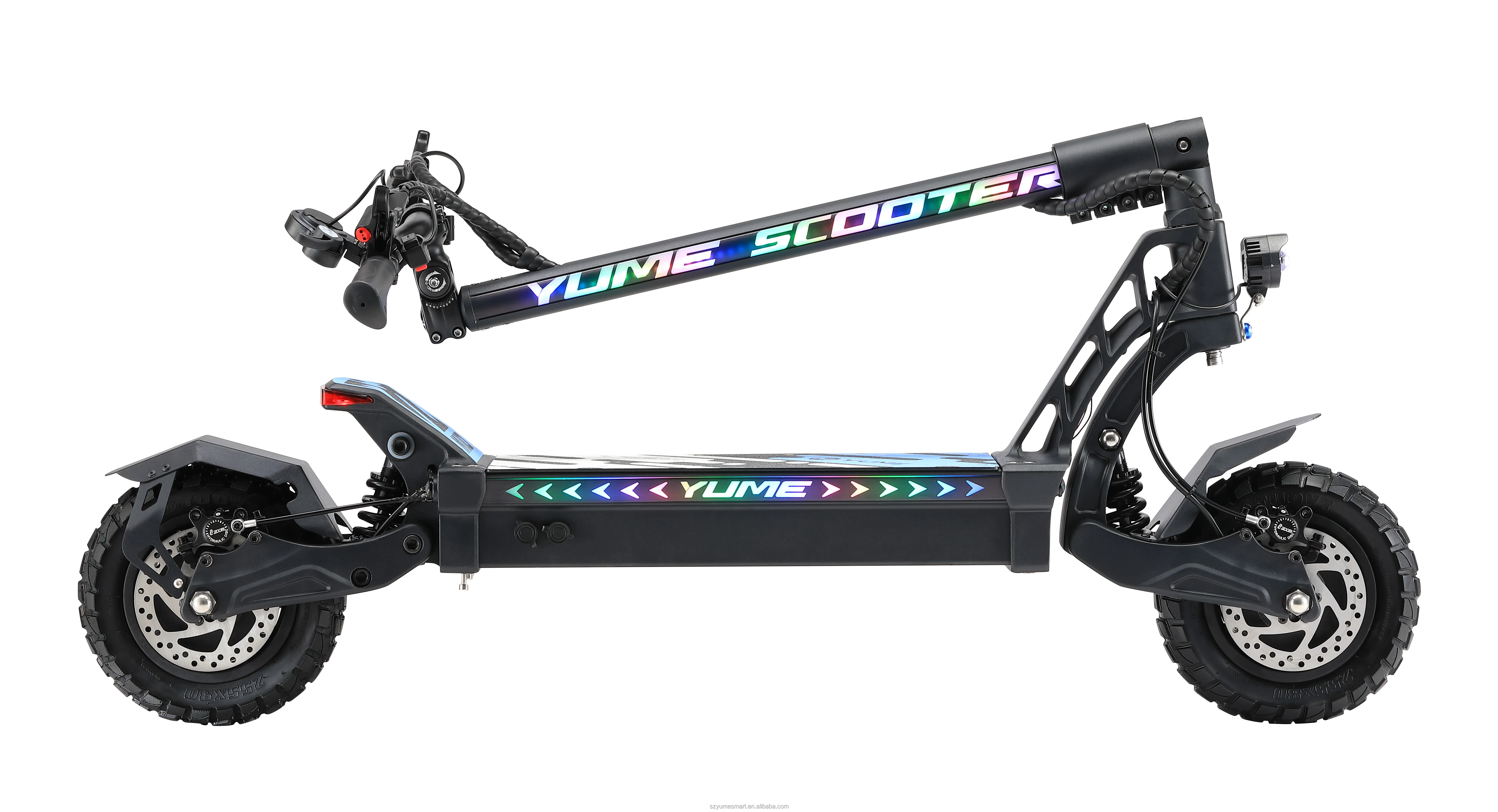 YUME M10 новый дизайн двойной мотор электрический скутер 60v 2400w 2 колеса Электрический велосипед складной e способный преодолевать Броды для