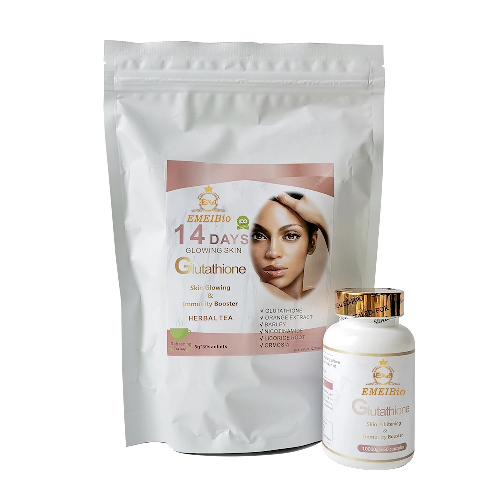 buy glutathione for nebulizer Private Label Skin Whitening Tea Whitening and Spots Fading Tea Glutathione  Capsule Whiten Detox Beauty for Body