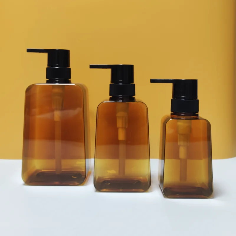 50ml 250ml 450ml 500ml 750ml Trapezoid Shaped Empty PETG Hand Sanitizer Shampoo Shower Gel Plastic Bottle