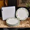 white  21cm plate*6
