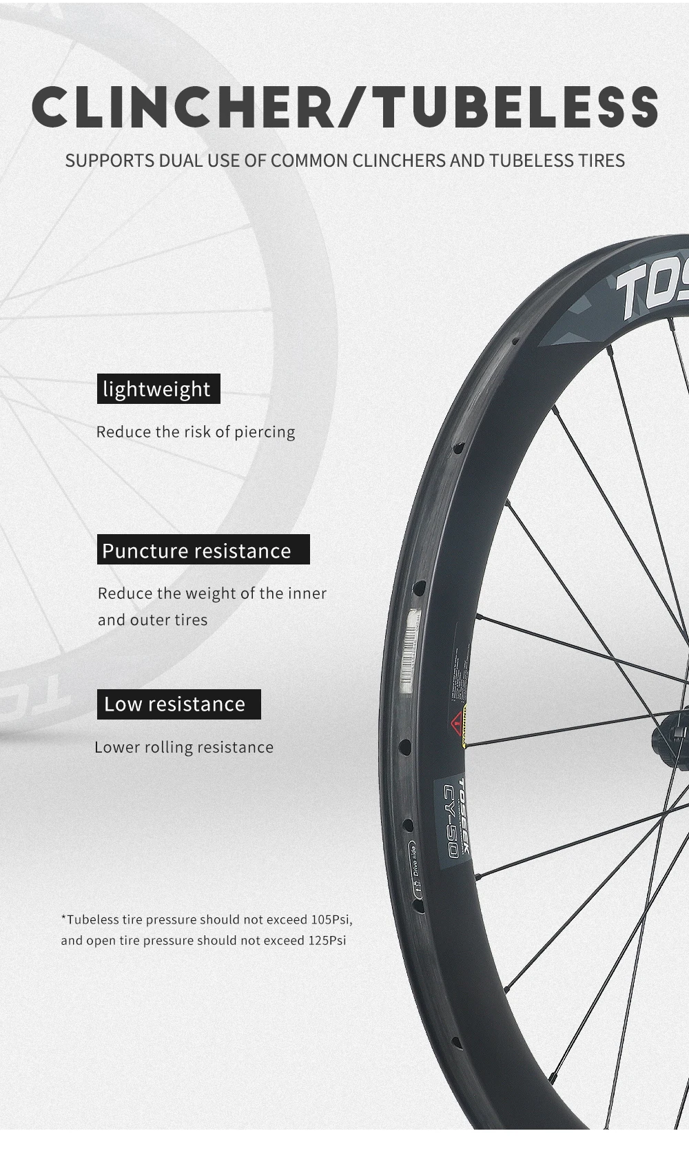 Vision TC55 ディスクブレーキ カーボンホイール タイヤ付き Vision TC55 ディスクブレーキ カーボンホイール タイヤ付き