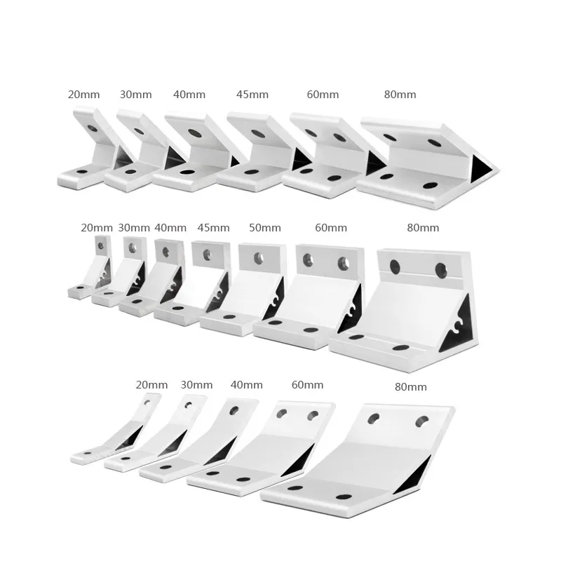 10 Pièces Support Angle 135 Degrés Accolades D'angle En Alliage D'aluminium Robustes (2020-135 Degrés
