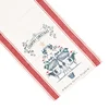 Runner da tavola beige con stampa mucca