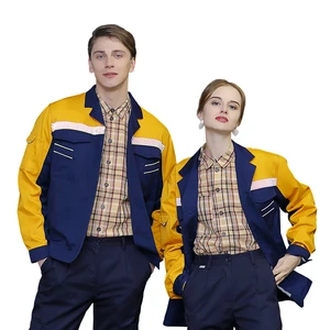 Cold Resistant Industrial Work Jackets Red Navy Male Female Safety Workwear Sets