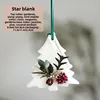 pack individuel-arbre de Noël-étoile blanc