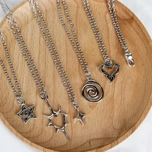 Star Y2K Necklace  Stainless Steel Y2K Necklace Punk Y2K Necklace Adjustable Y2K Necklace Dainty Y2K Necklace Wholesale