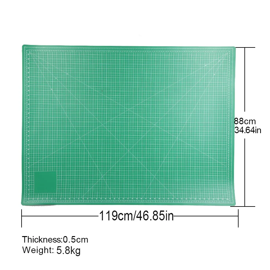 A0 PVC Cutting Mat Non Slip Cutting Pad Leather Tools Self Healing PVC Cutting Mat