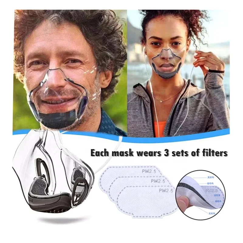 
Upgrade style full face maskface shield t Wear the filter bubble face shield transparent fashion face shield 