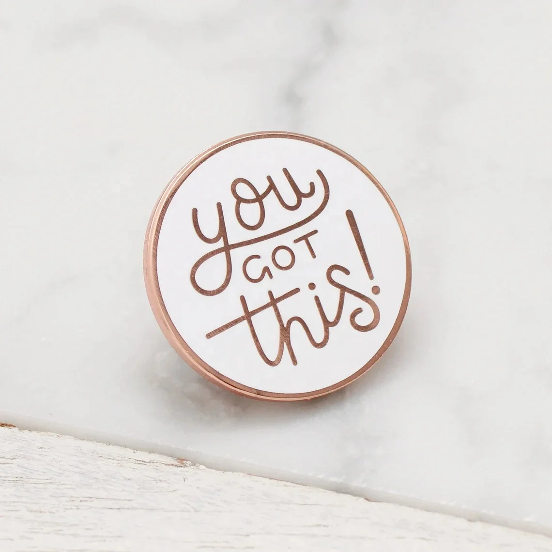 High Quality Round Gold Hard Enamel Lapel Pin With Custom logo factory