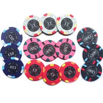 Customized china lucky dragon 39mm 10G ceramic clay poker chips for casino