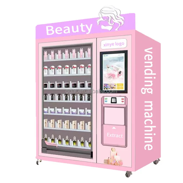 OEM Wholesale Remote Monitoring LED Screen Display Cosmetics Lash Makeup Vending Machine for Shopping Malls