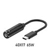 4,0*1,7 mm femelle vers Type C noir