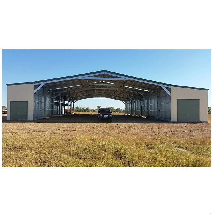 Low Cost Prefab Metal Steel Structure Cowshed / Horse /Sheep Farm Building / Barn / Stable for Sale
