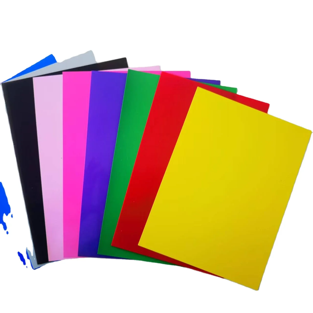 Plastic 2mm 3mm roll ABS material thermoforming folder sheet mirror PC laminate board