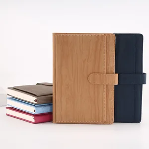 Custom A5 Hardcover Agenda Planner Thread-Sewed Leather Diary Journal Notebook Paper Cover Material