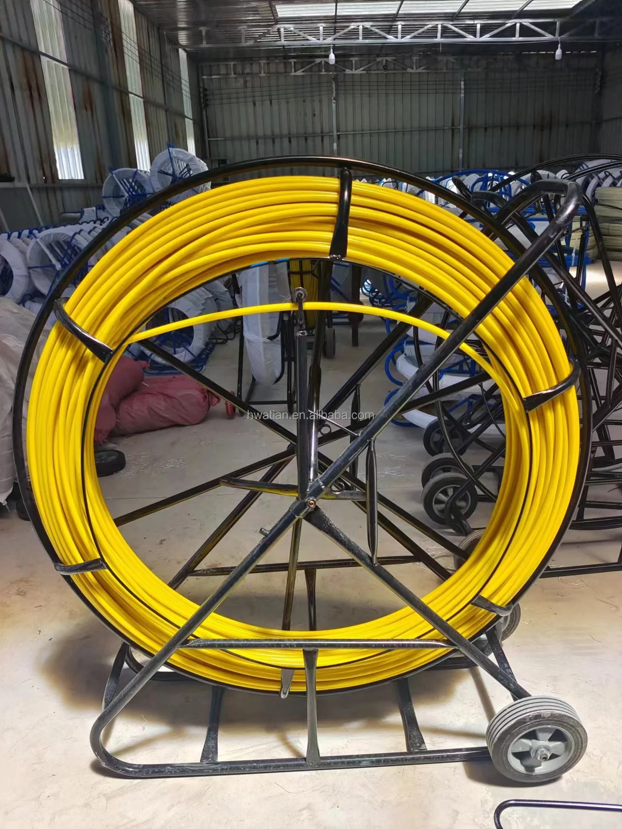 FRP Fiberglass Duct Rodder Conduit Rodder for Fiber Cable and Electric Cable Laying Out