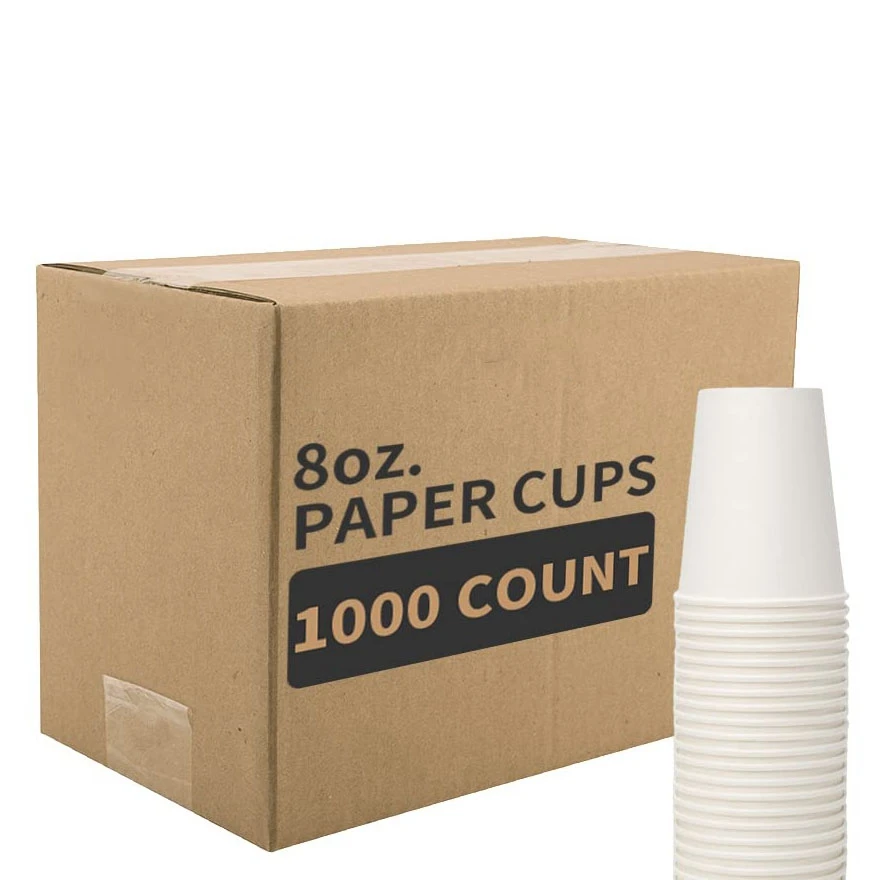 8oz/12oz/16oz/20oz/22oz Plastic Free Waterbased Coating Disposable Cup
