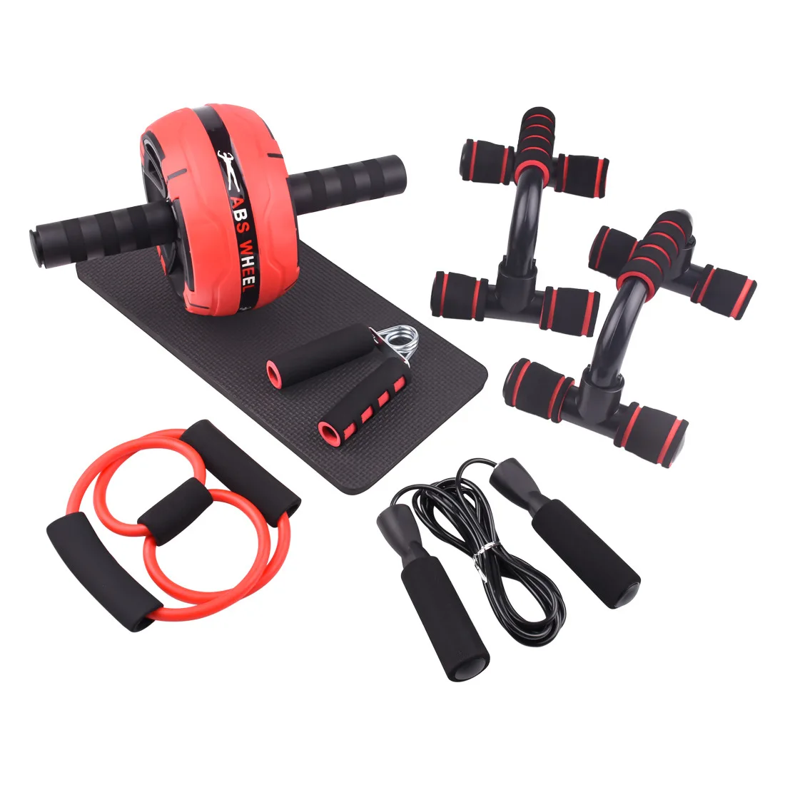 Wholesale Portable Home Exercise Machine-Multi-Abdominal Wheel Set