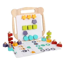 Educational Creative Wooden Fun Screw Board DIY Educational Tool Toys
