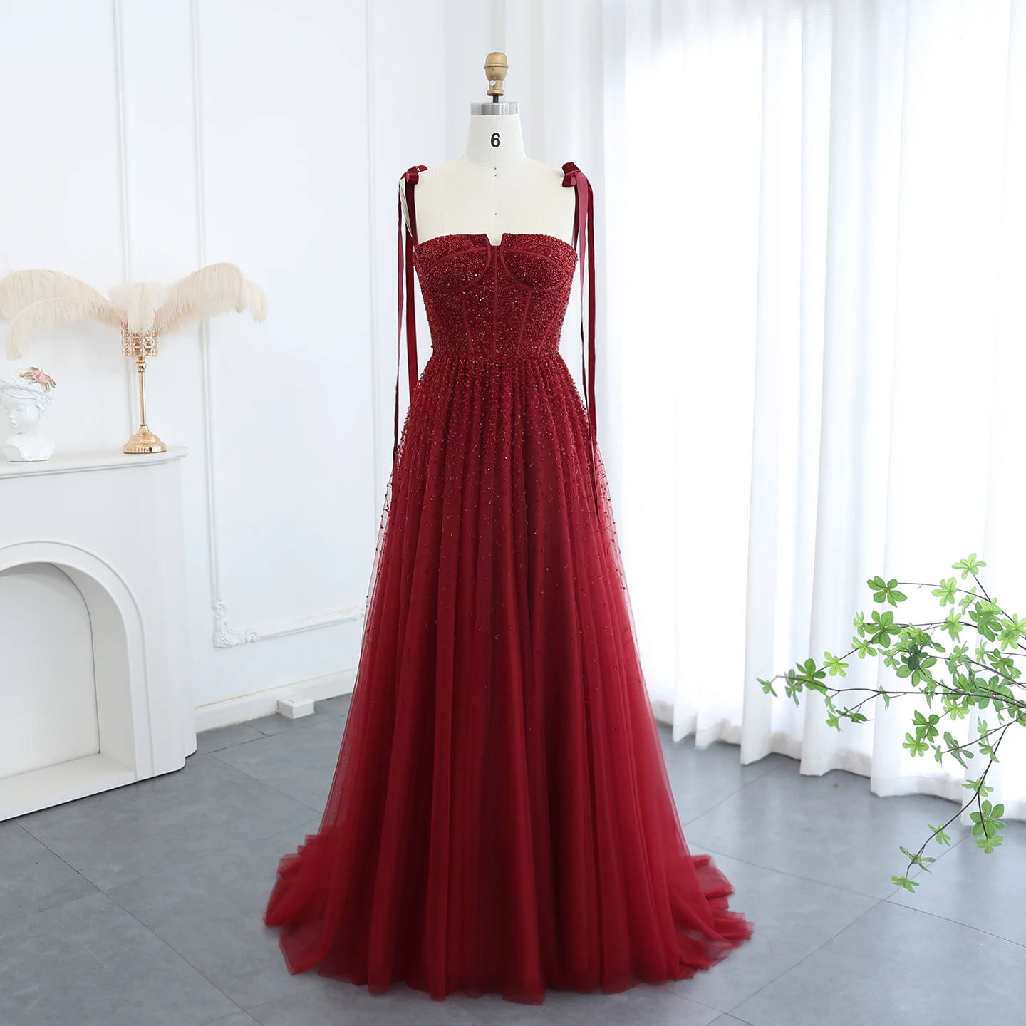 Sharon Said SS263 Luxury Beaded Evening Gown for Arabic Women Burgundy  Wedding Party Dress| Alibaba.com