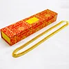 Collana in oro con doppia chiusura e scatola