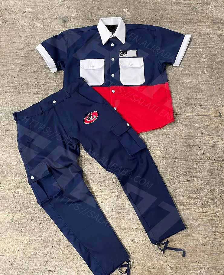 Custom Matching Sets Men Short Sleeve Tshirt Print Men Cargo Summer Two Piece Outfits Pants Set gallery 5